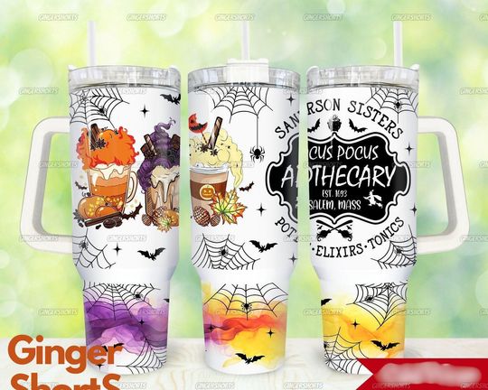 Hocus Pocus 40oz Tumbler, Disney Witches Tumbler, Hocus Pocus Coffee Latte Tumbler, Sanderson Sisters Tumbler, Hocus Pocus Tumbler Cup