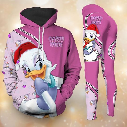 Christmas Daisy Duck All Over Print Hoodie Legging, Disney