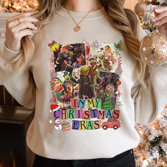 Muppets Eras Tour Christmas Sweatshirt, The Muppets Christmas Carol Sweatshirt, In My Christmas Era, Disneyland Mickey's Very Merry Christmas Sweatshirt