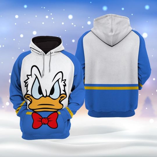 Disney Donald Duck Hoodie Shirt, Cute Donald Duck Hoodie, Donald Duck Unisex