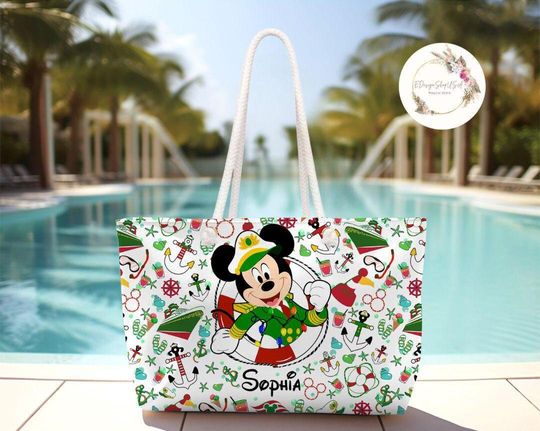 Personalized Very Merrytime Cruises Disney Christmas Cruise Weekender Bag, Mickey & Friends Christmas Trip Bag, Family Cruise Vacation 2024