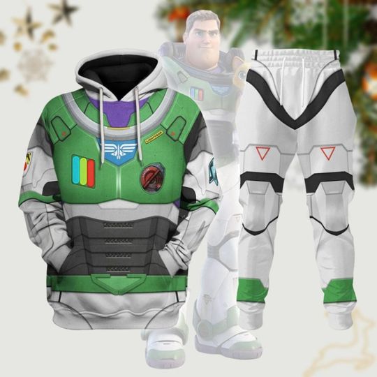 Christmas Buzz Lightyear Hoodie Jogger, Disney Toy Story Costume, Buzz Toy Character Cosplay Hoodie, Toy Story Movie Birthday Gift