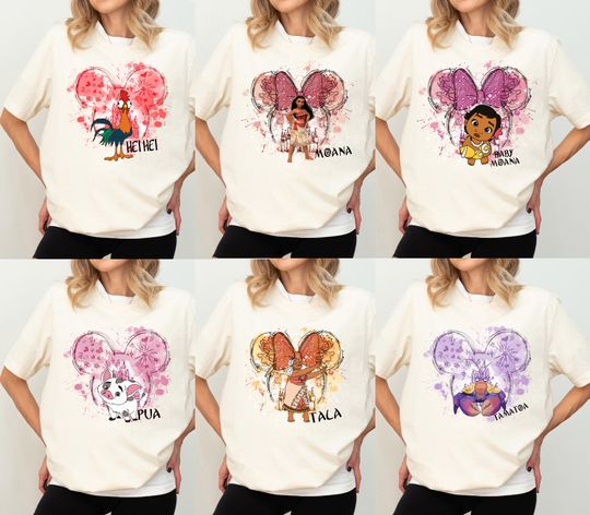 Disney Matching Moana Shirt, Disney Pua Hei Hei Tamatoa Tee, Disneyland Vacation Shirt, WDW Magic Kingdom Shirt, Disney Girls Trip Tee