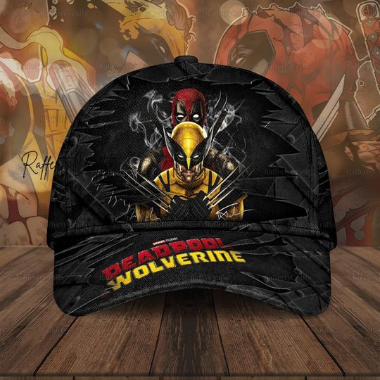Halloween Marvel Deadpool Wolverine Cap, Deadpool 3 Movie Classic Cap, Disney Marvel Men Cap, Superhero Best Friends Hat