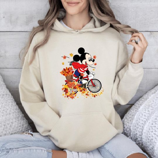 Disney Mickey Mouse Autumn Maple Leaves Hoodie, Happy Thanksgiving Hoodie