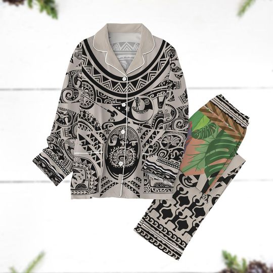 Maui Moana Cosplay Pajamas, Maui Disney Costume Pajamas, Moana Princess Pajamas Set