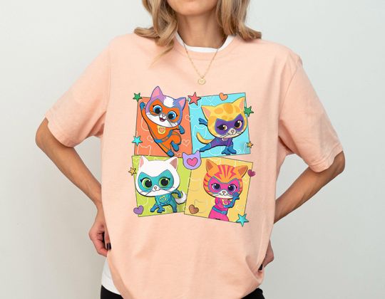Disney Super Kitties Shirt, Super Cat T-Shirt, Super Kittie Buddy Bitsy Ginny Sparks Hero