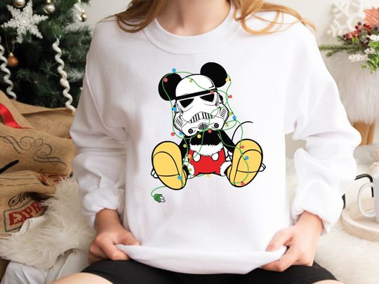 Disney Mickey Stormtrooper Christmas Shirt, Star Wars Xmas Shirt