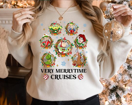 Toy Story Christmas Shirt, Disney Cruise Xmas Shirt, Disney Family Xmas Party Sweatshirt