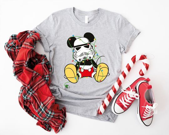 Disney Mickey Stormtrooper Christmas Shirt, Star Wars Xmas Shirt