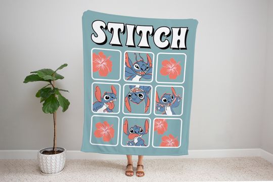 Stitch Blanket, Disney Blanket, Custom Blanket, Custom Stitch Blanket,Halloween Gift