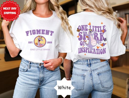 Disney Figment Shirt, One Little Spark Of Inspiration, Figment Est 1983 Shirt, Epcot Figment Shirt, Disneyland Shirt