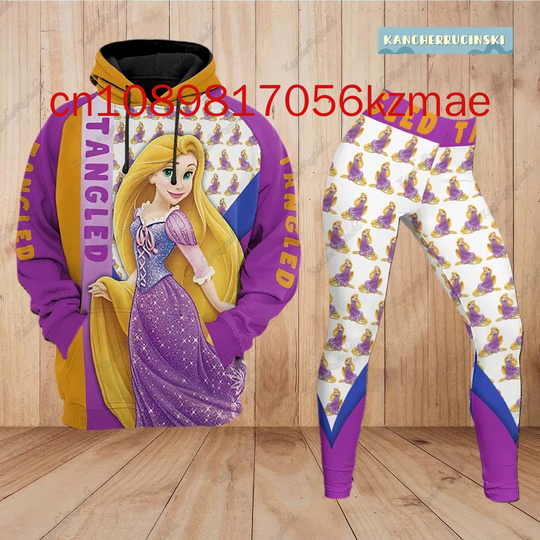 New Disney Tangled Rapunzel Hoodie Leggings Sets
