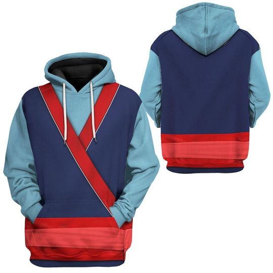 Disney Mulan Costume Hoodie, Mulan Princess Cosplay