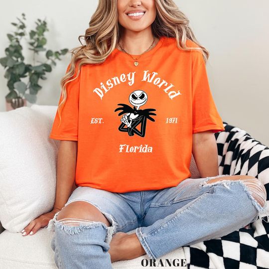 Disney World Jack Skellington Shirt, The Nightmare Before Christmas Shirt,  Halloween Shirt, Disney Halloween Shirt