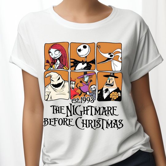 Nightmare Before Christmas Shirt, Jack and Sally Shirt, Disney Halloween Shirt, Oogie Boogie Halloween Shirt, Jack Skellington Shirt