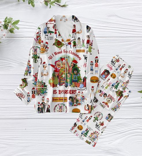 Bobs Burgers Christmas Pajamas, Bobs Berger Pajamas,