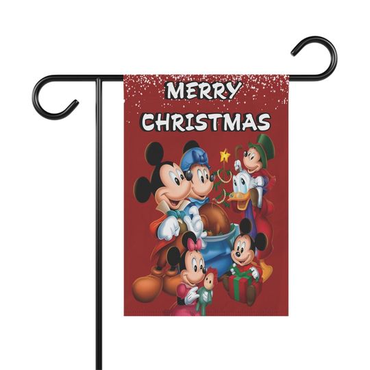 Disney Mickey's Christmas Carol Garden Flag, Gifts for Friends