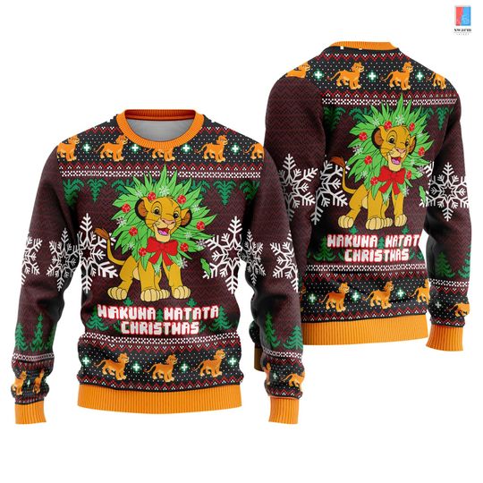 Disneyland The Lion King Ugly Sweater, Simba Lion King
