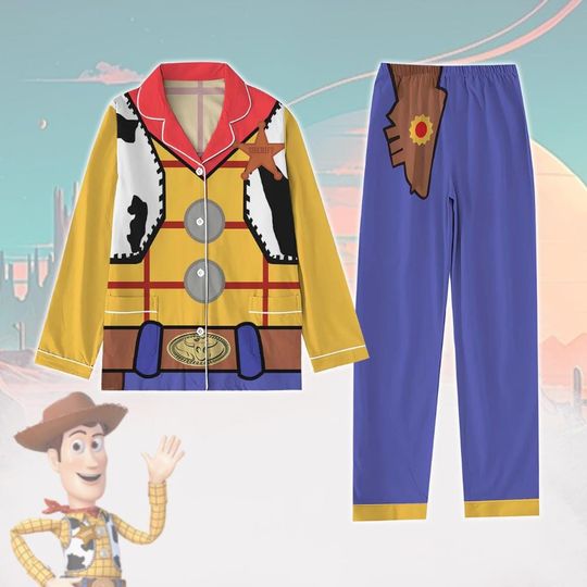Toy Story Woody Pajamas Christmas, Disney Woody Cosplay Pajamas