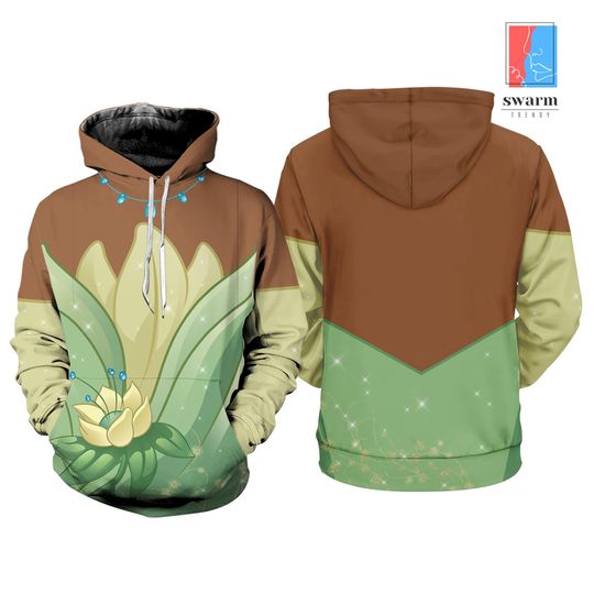 The Princess and the Frog 3D Hoodie, Tiana Princess 3D Hoodie, Girl Trip 3D Hoodie, Disneyworld Trip 3D Hoodie
