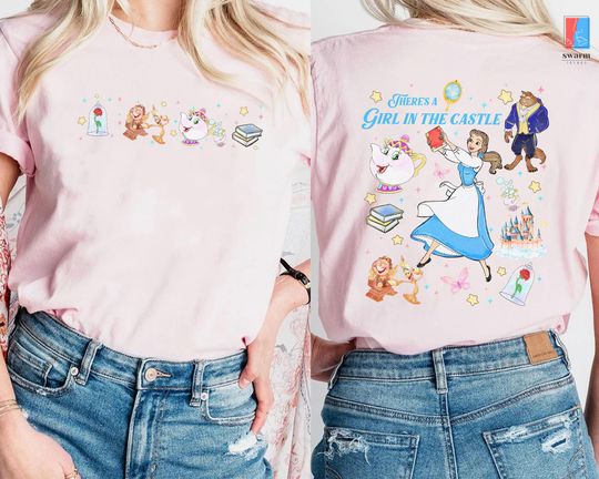 Disneyland Beauty and the Beast Shirt, Belle Princess Shirt, Theres A Girl In The Castle Shirt, Girl Trip Shirt, Princess Birthday Shirt