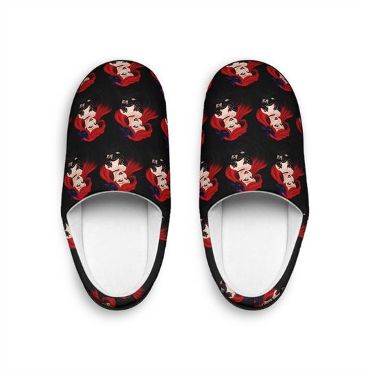Gothic Little Mermaid Indoor Slippers, Disney lover gift