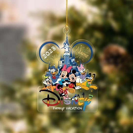 Personalized Disney Cruise Line Ornament 2024, Xmas Family Cruise Ornament