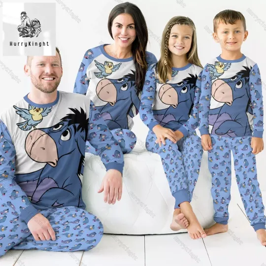 Christmas Eeyore Pajamas Family, Winnie The Pooh Pajamas, Disney Eeyore Matching