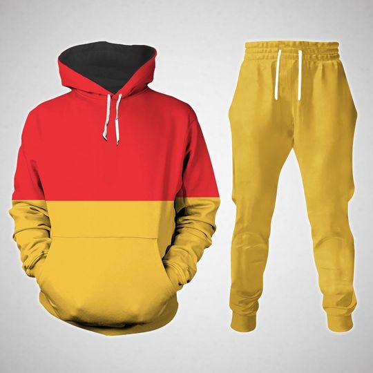 Winnie The Pooh Costume Hoodie, Disney Pooh Bear Cosplay Jogger
