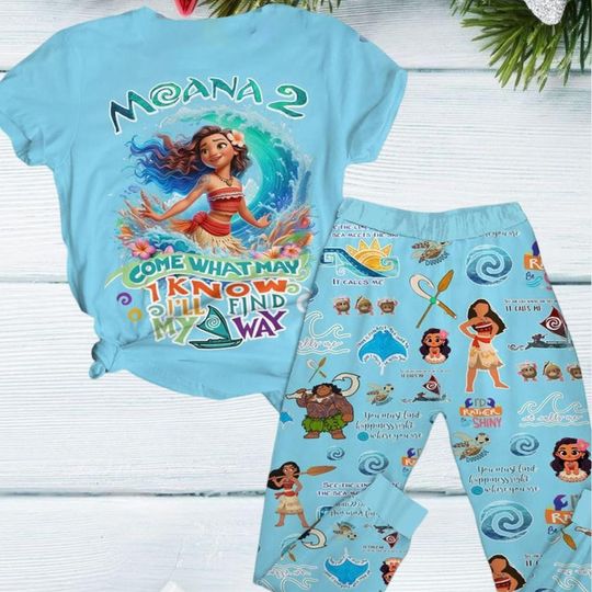 Moana Movie Pajamas, Maui Disney Costume Pajamas
