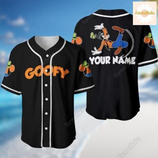 Halloween Goofy Jersey,  Disney Dog Baseball Shirt, Mouse And Friends, Magic Kingdom, Cartoon Jersey