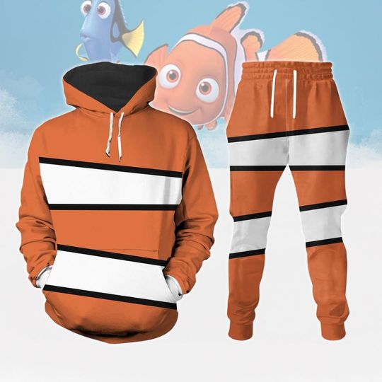 Nemo Cosplay Hoodie Jogger, Finding Nemo Shirt, Disney Fish Hoodie
