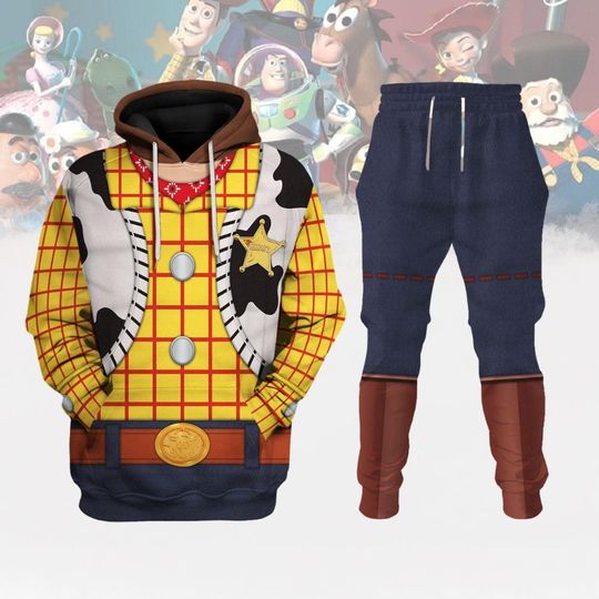 Toy Story Woody Costume Cosplay Shirt, Disney Costume Hoodie