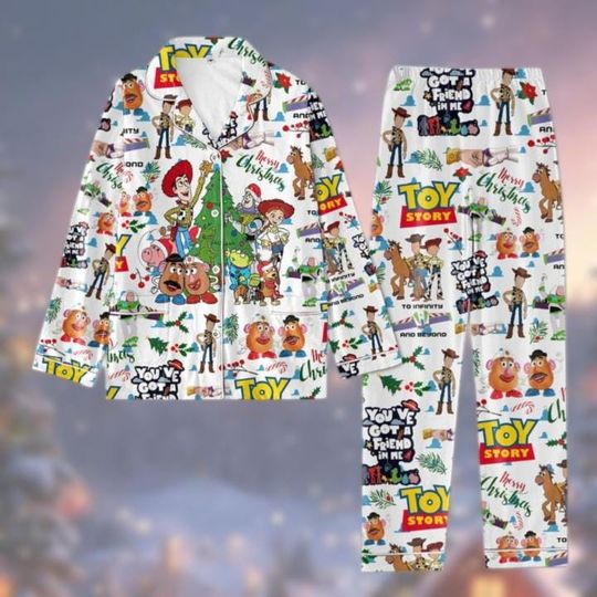 Christmas Toy Story Pajamas Set, Woody And Friends Shirt, Disney Family