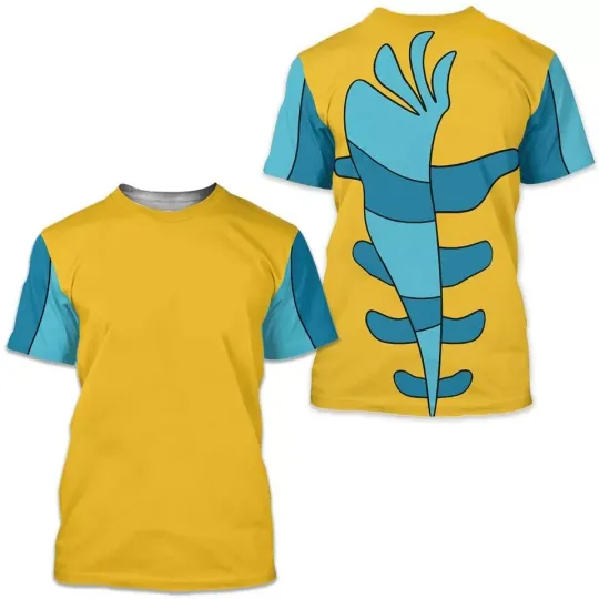 Inspired by Flounder from The Little Mermaid, Disney Costume Cosplay 3D Shirt