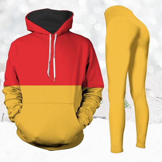 Winnie The Pooh Cosplay Hoodie, Pooh Bear Costume Xmas Hoodie, Disney Pooh