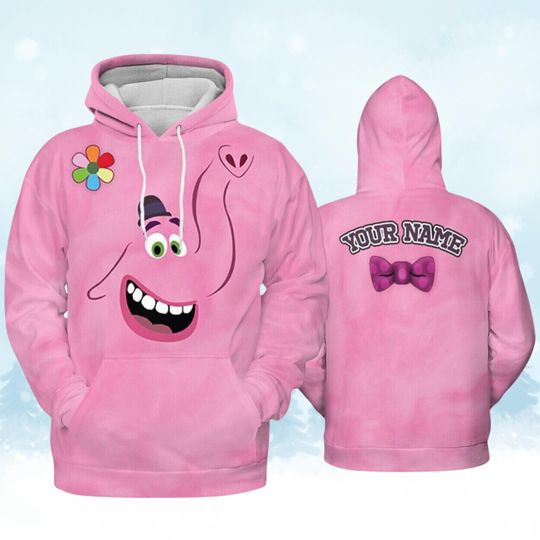 Custom Bing Bong Inside Out Costume Hoodie, Disney Inside Out Xmas Trendy