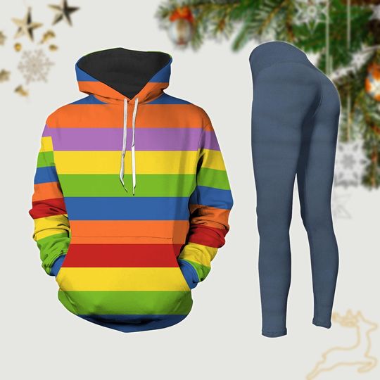 Riley Rainbow Inside Out 2 Hoodie Legging, Inside Out Cosplay Shirt, Disney Character Yoga Pants