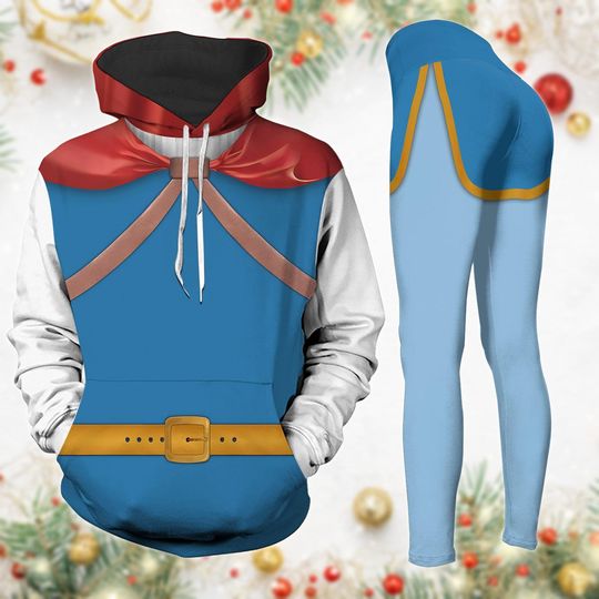Snow White Prince Hoodie And Legging, Disney Prince Cosplay Shirt, Disney Movie Legging