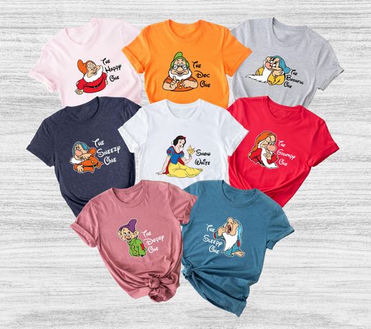 Snow White And Seven Dwarfs Matching Shirts, Disney Trip Shirt, Couple Matching