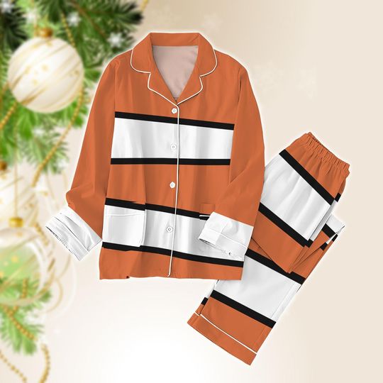 Marlin Finding Nemo Cosplay Pajamas, Disney Nemo Fish Pj Set