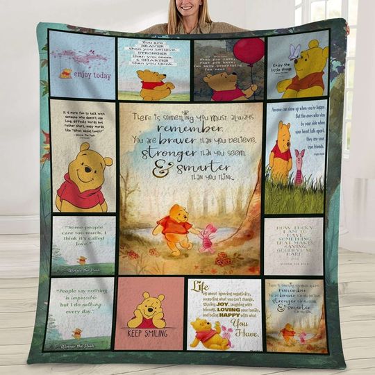 Pooh And Piglet Winnie The Pooh Disneyland Blanket | Pooh And Piglet Disneyland Blanket