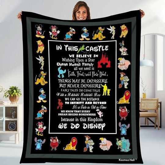 Disneyland Magic Kingdom in this castle we believed Blanket, Disneyland Baby Girl Trip