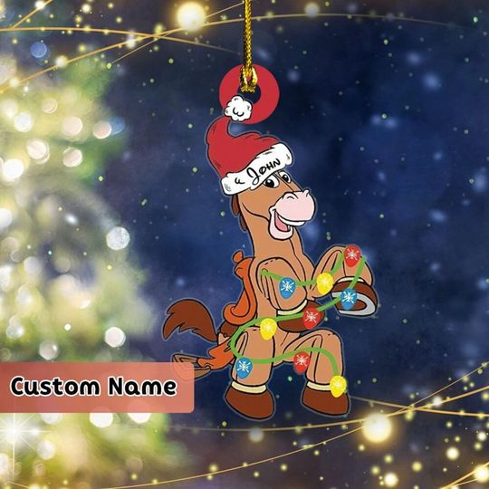 Personalized Bullseye Disney Trip Ornament, Toy Story Ornaments