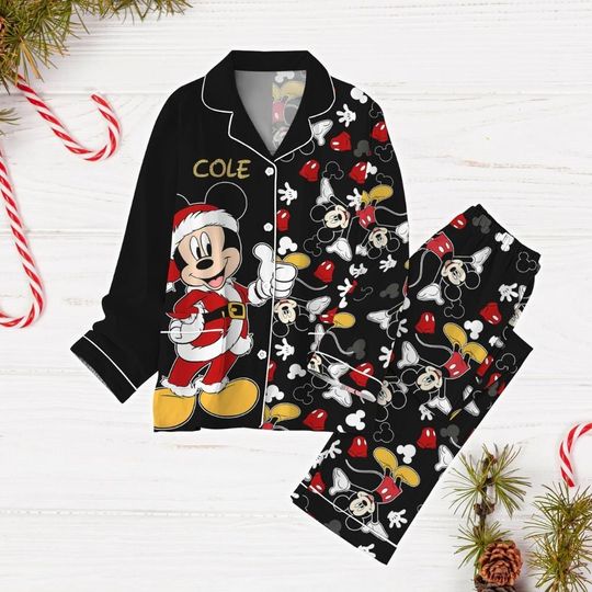 Mickey Mouse Christmas Pajamas, Disney Mickey Holiday Pajamas