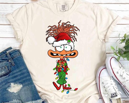 Disney Anxiety Inside Out 2 Christmas Light Shirt, It's Okay To Feel All The Feels