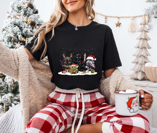 Star Wars Family Christmas Tshirt, Galaxy Wars Christmas Shirt, Disney Xmas Gift Shirt,Disneyland Christmas Gift