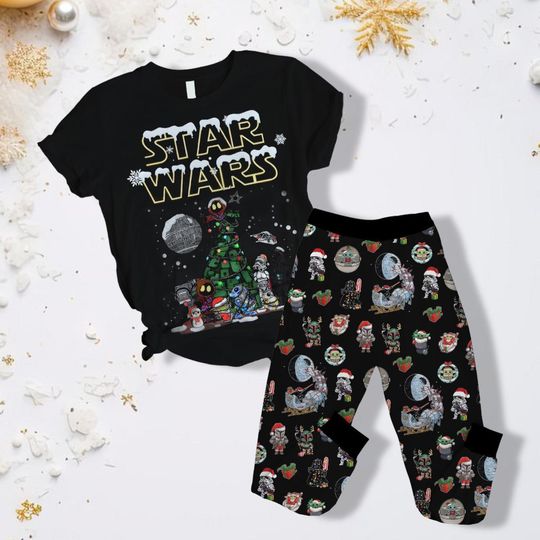Star Wars Christmas Shirt, Star Wars Disney Pajamas Pants, Star Wars Characters, Star Wars Christmas Tree Shirt
