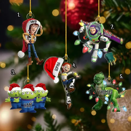 Personalized Toy Story Christmas Ornament, Toy Story Ornament, Disney Ornament